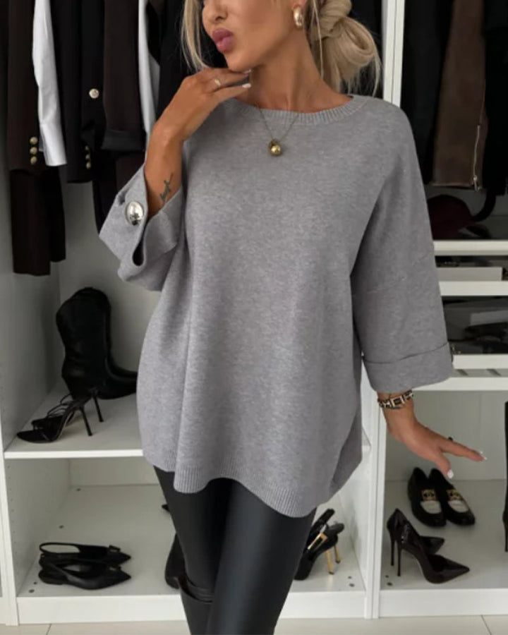 Naomi - Buttoned Bliss Sweater