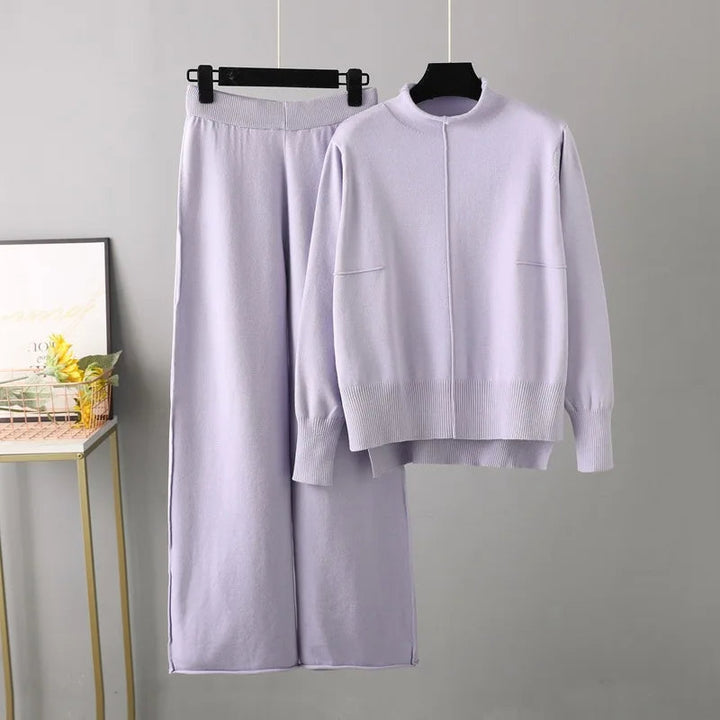 Caroline - Knitted Thick Warm Oversized Sweater and Pants Set