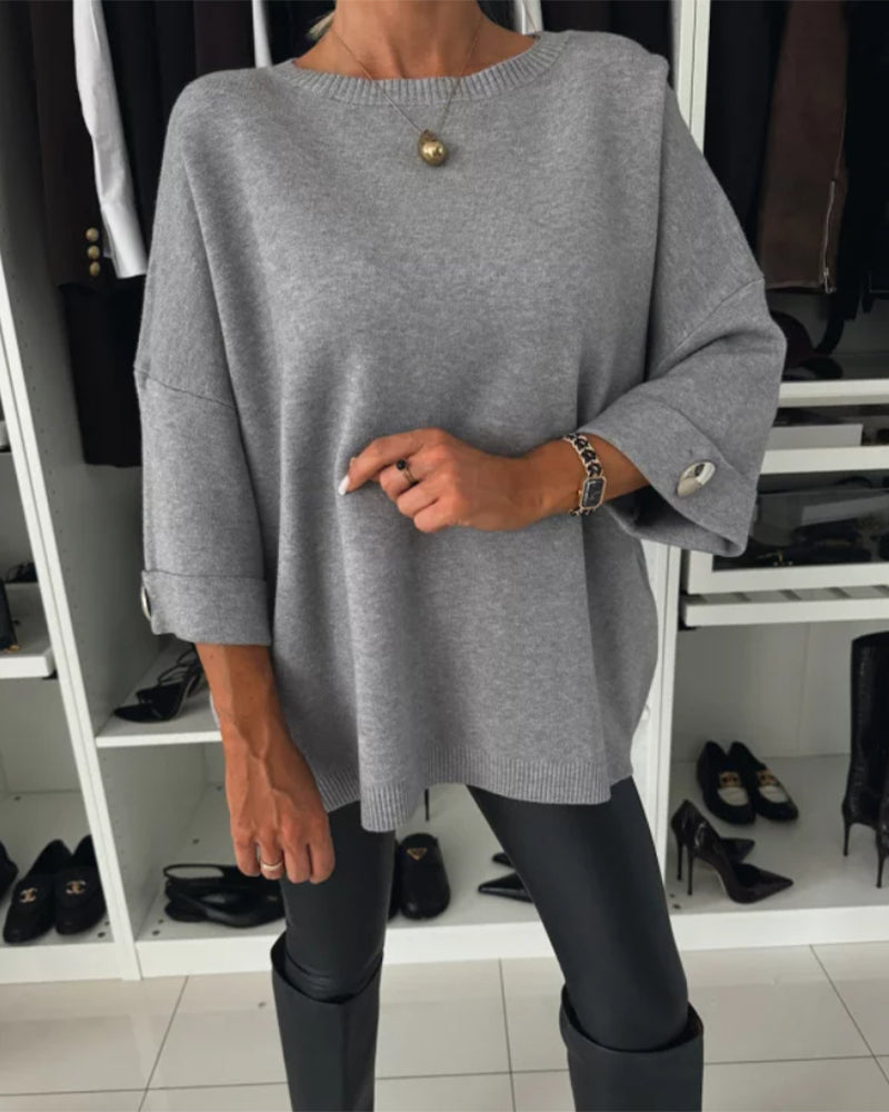 Naomi - Buttoned Bliss Sweater