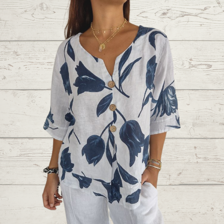 Clementine Casual Floral Elegant Women’s Shirt