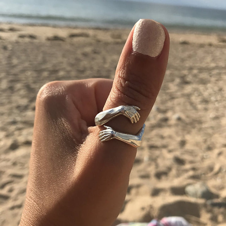 Silver Adjustable Embrace Me Ring