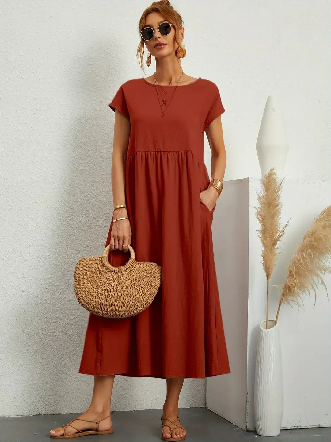 Lauren™ - Elegant Casual Summer Maxi Dress