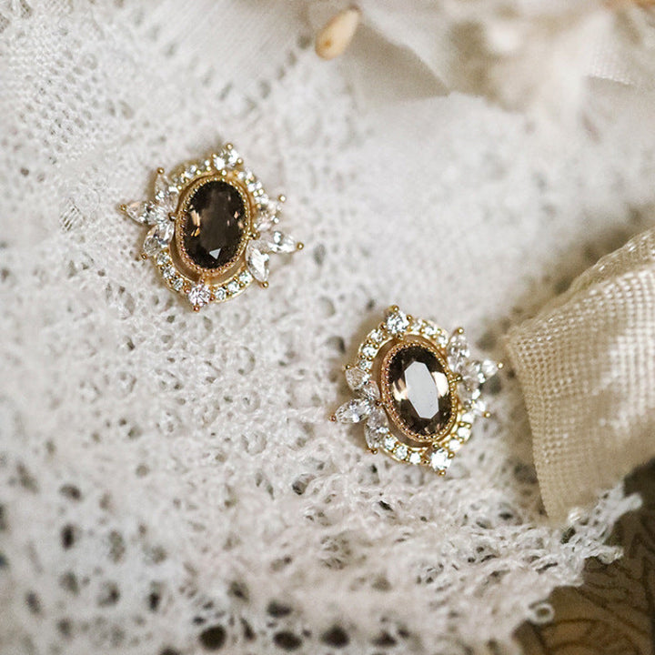 Vintage tiara earrings