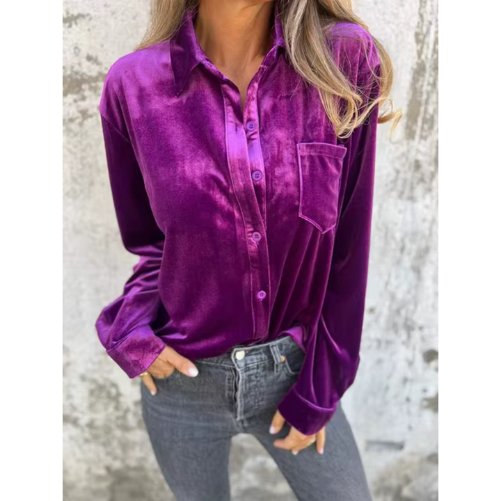 Juliette - Luxurious Velvet Blouse