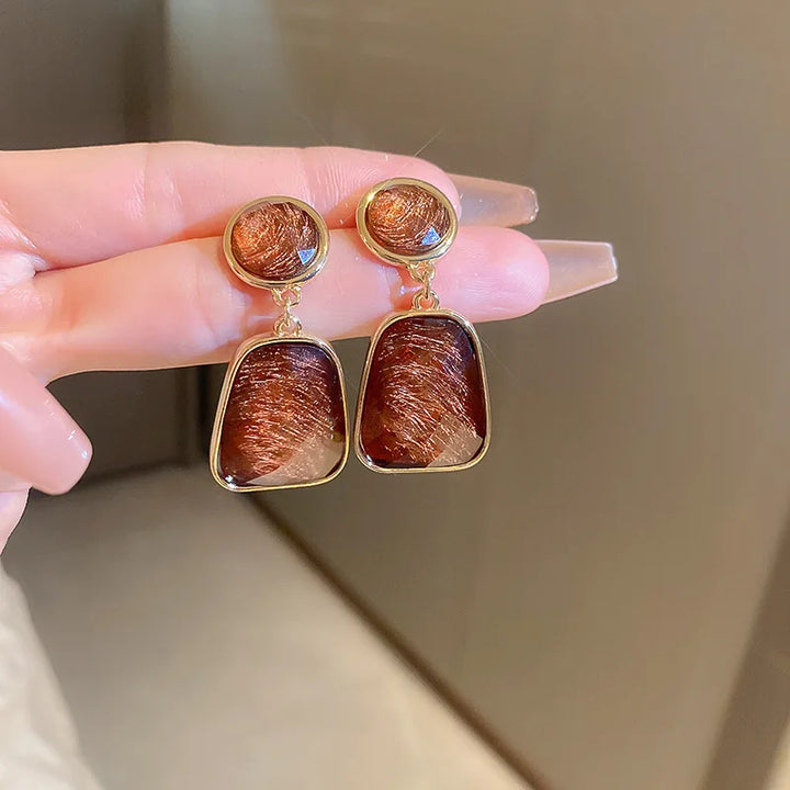 Vintage Brown Earrings