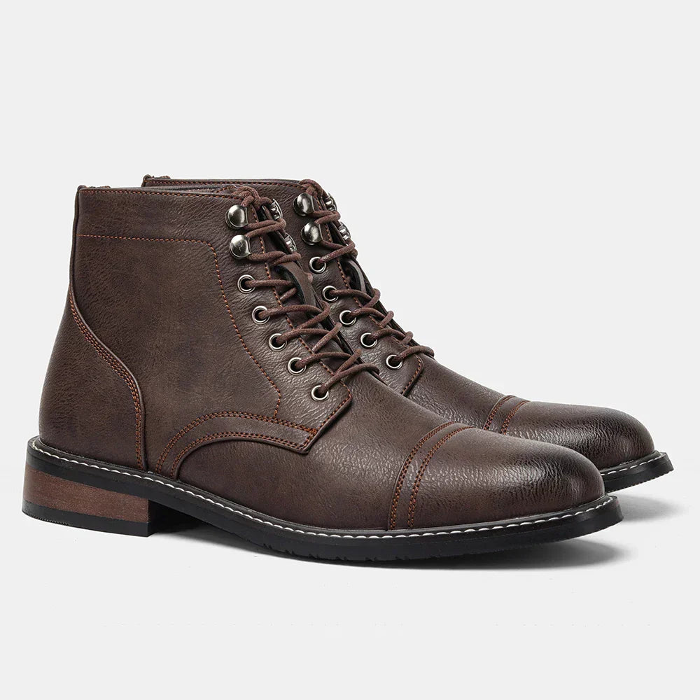 Keith | Vintage Derby boot with toe cap