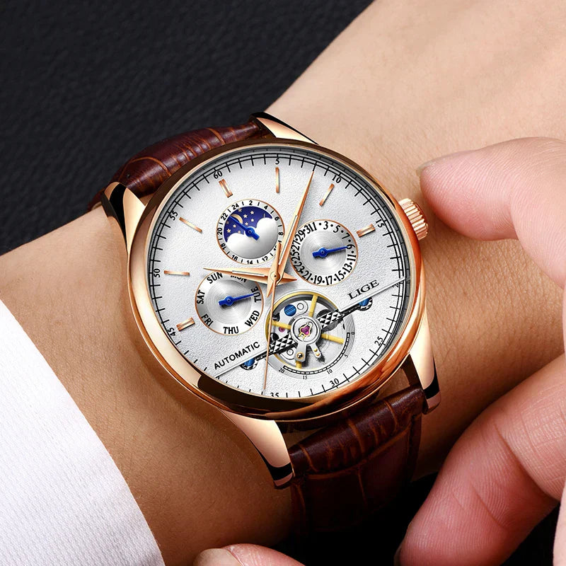 Automatic Mechanical Tourbillon Watch