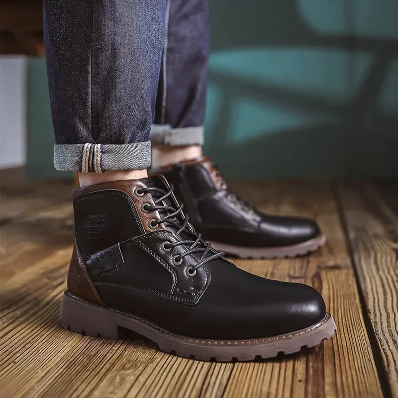 Parker | British-style men's casual leather boots