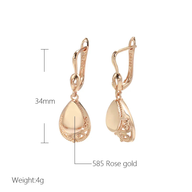 Water Drop Pendant Earrings