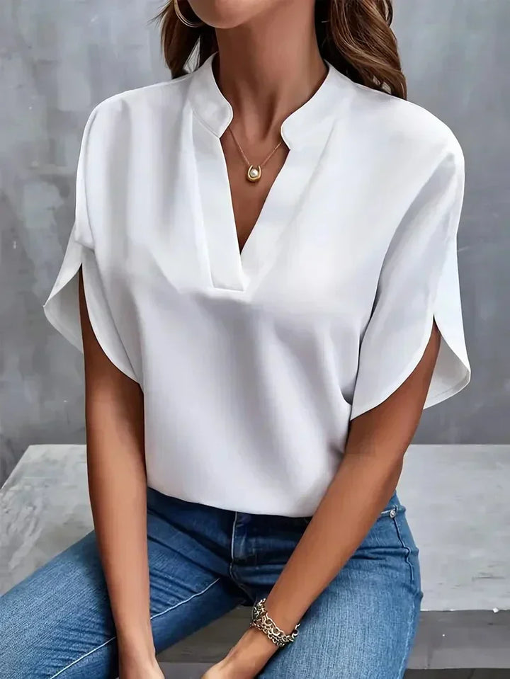 Dulcie Classic Casual V-Neck Top