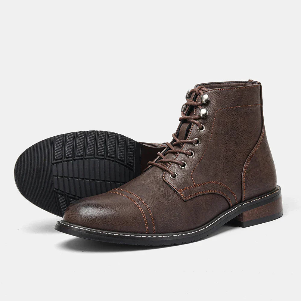 Keith | Vintage Derby boot with toe cap