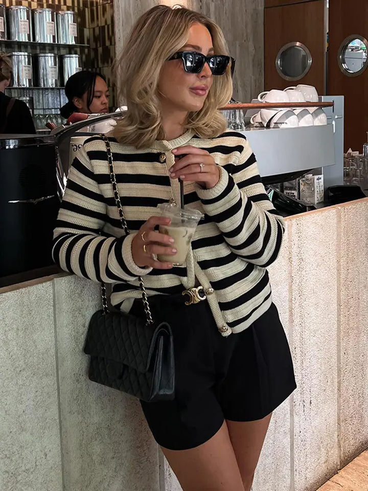 Serena - Striped Cardigan