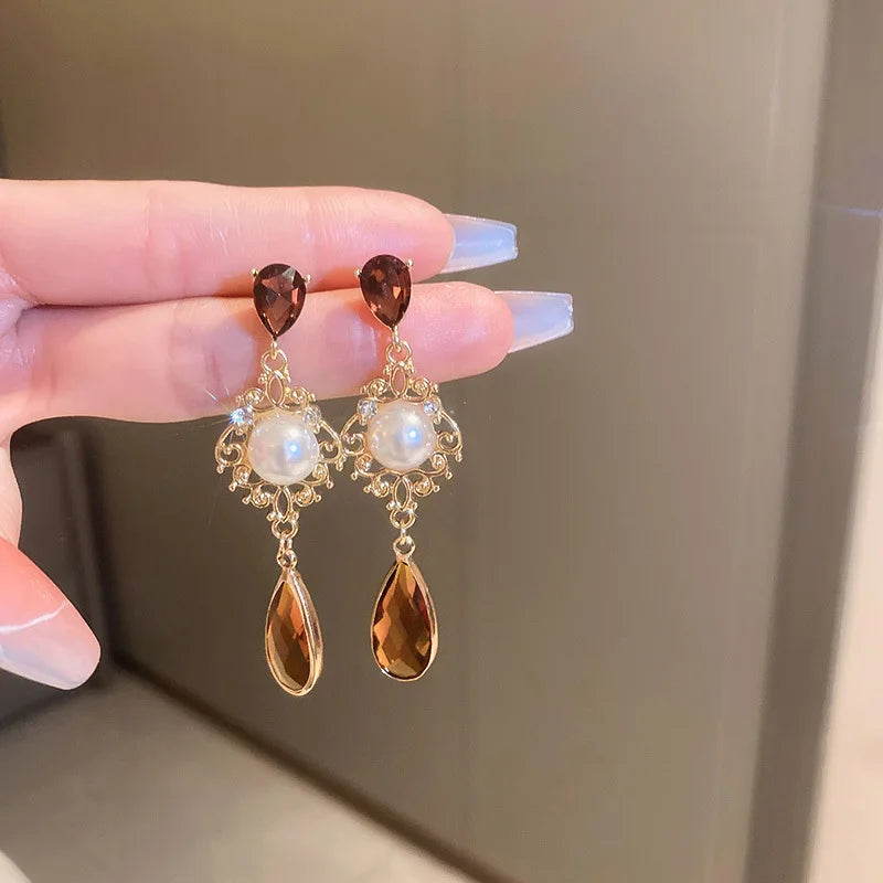 Vintage Brown Earrings