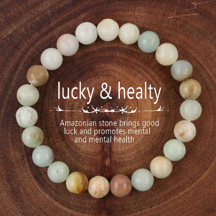 Natural Stone Healing Bracelet: Lucky & Healthy