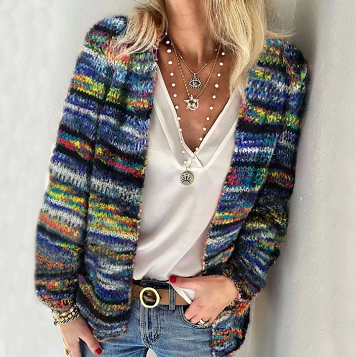 Kathy - Cozy Multicolor Cardigan