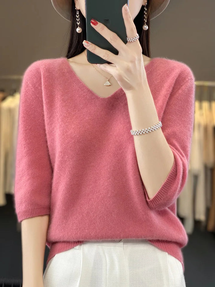 Allice - Knitted V-Neck Sweater