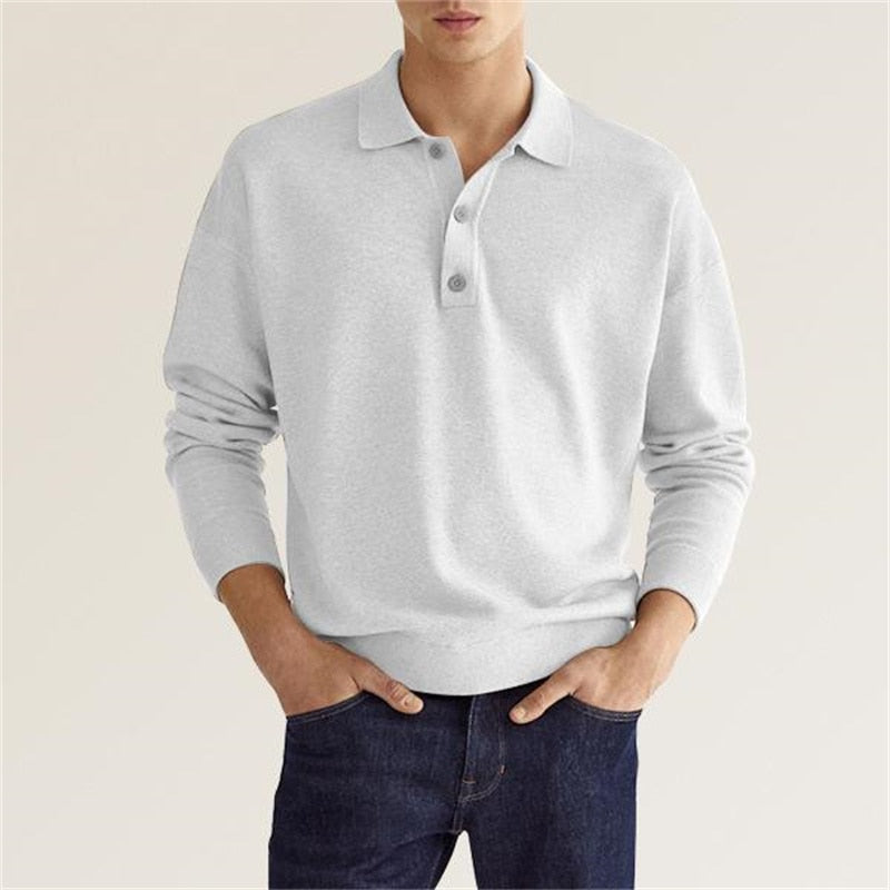 Elegant Long-Sleeve Polo