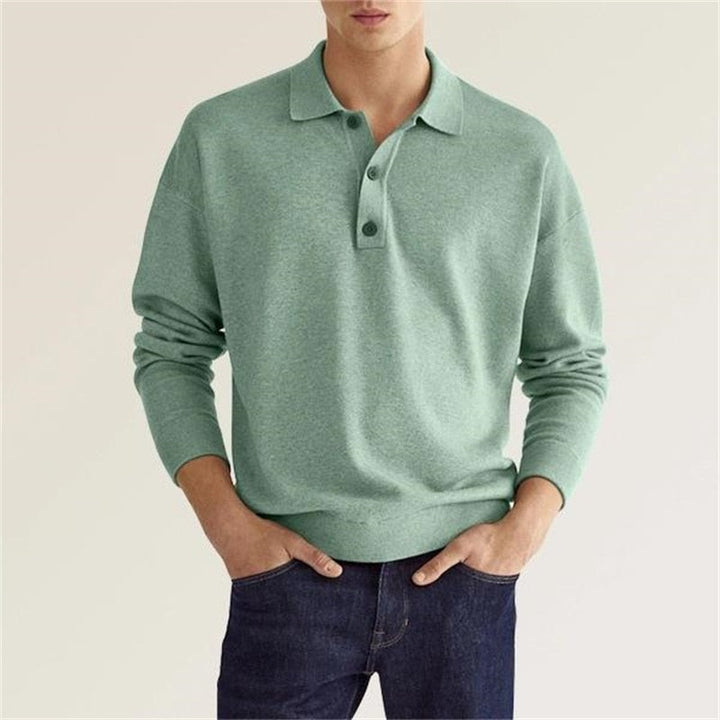 Elegant Long-Sleeve Polo