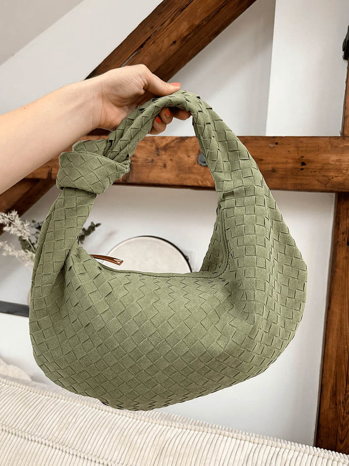 Woven Bag Medium Suede