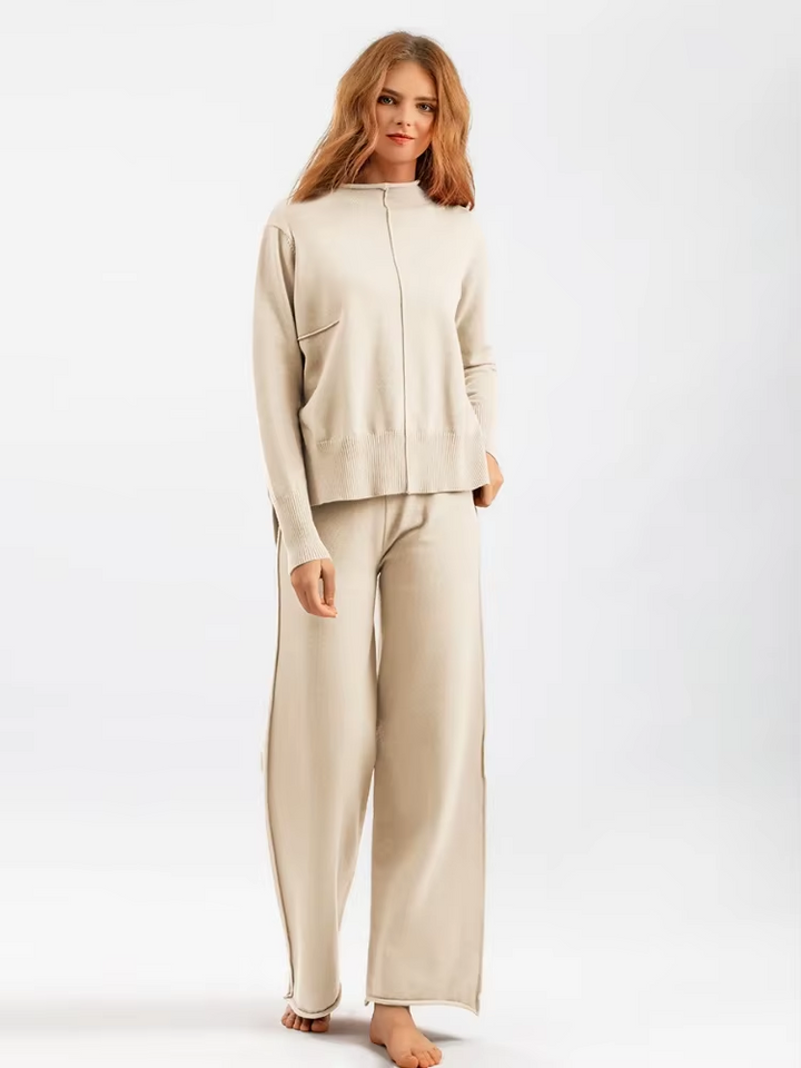 Caroline - Knitted Thick Warm Oversized Sweater and Pants Set