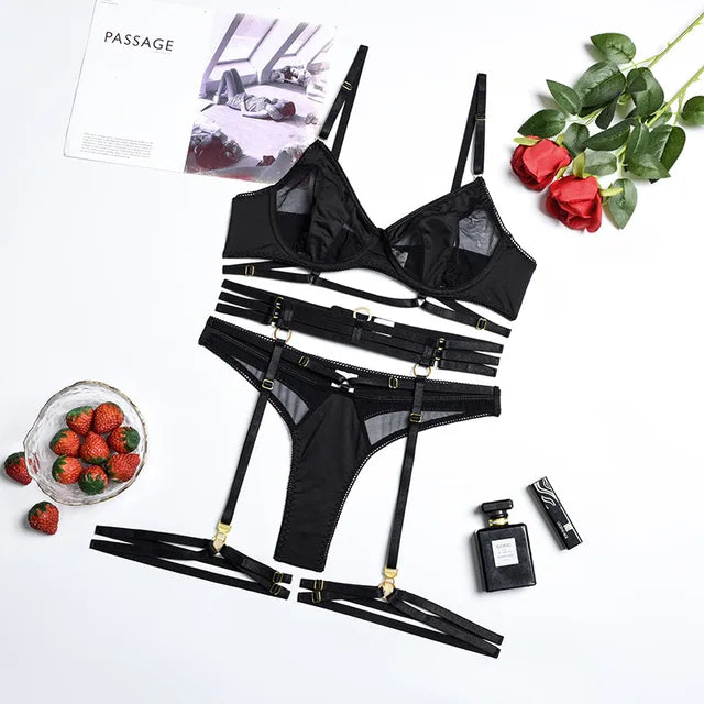 Julietta™ | French 3-Piece Lingerie Set