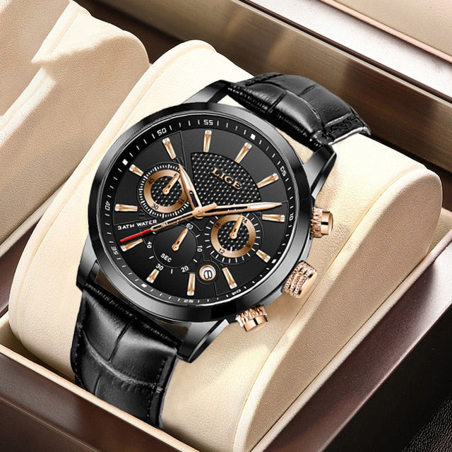 Fashionable Military Leather Watch