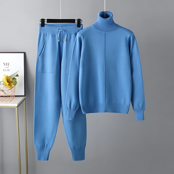 April - Stylish Comfortable Turtleneck Set