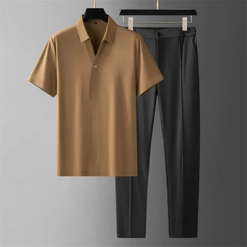 Prestige Men's Flex Polo & Pants Set