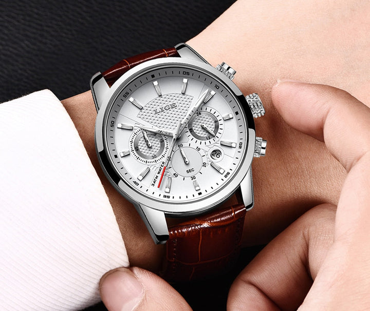 Fashionable Military Leather Watch