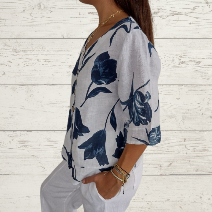 Clementine Casual Floral Elegant Women’s Shirt