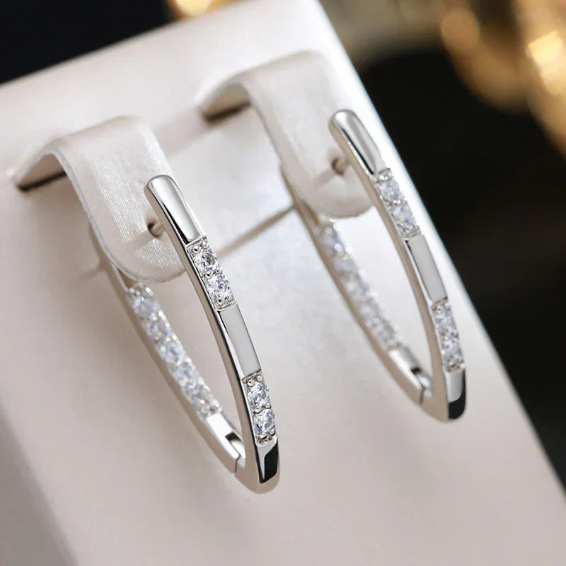 Elegant Zirconia Earrings