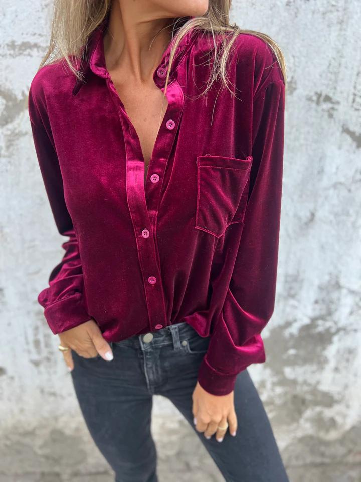 Juliette - Luxurious Velvet Blouse