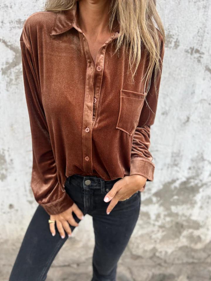 Juliette - Luxurious Velvet Blouse