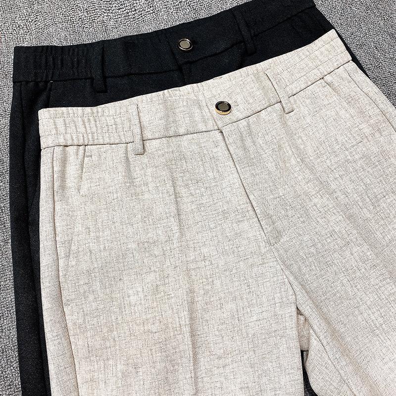 Nathan - Fit Linen Trousers