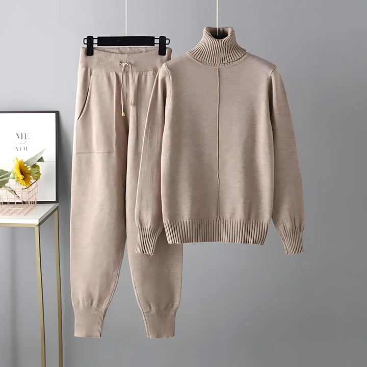 April - Stylish Comfortable Turtleneck Set