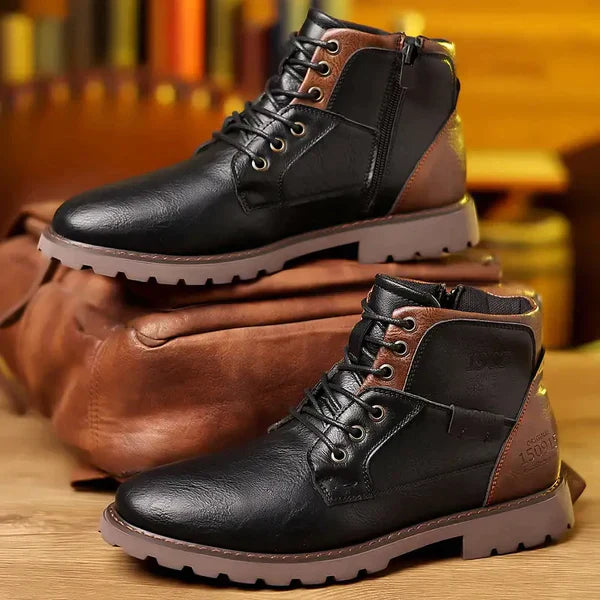 Jethro | Lace-up Boots in Durable Leather