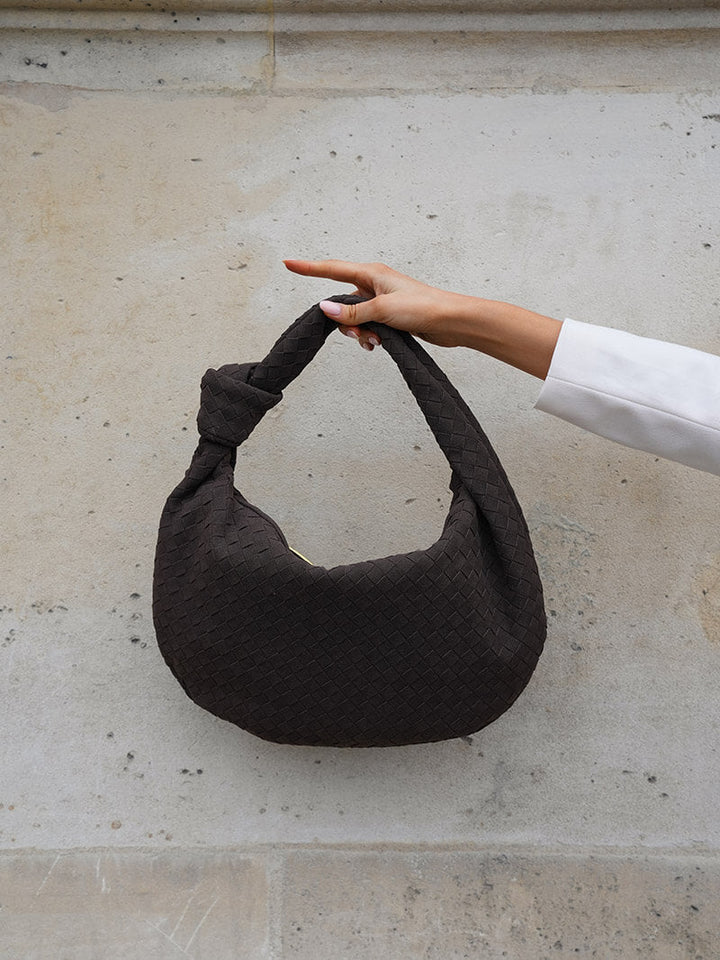 Woven Bag Medium Suede