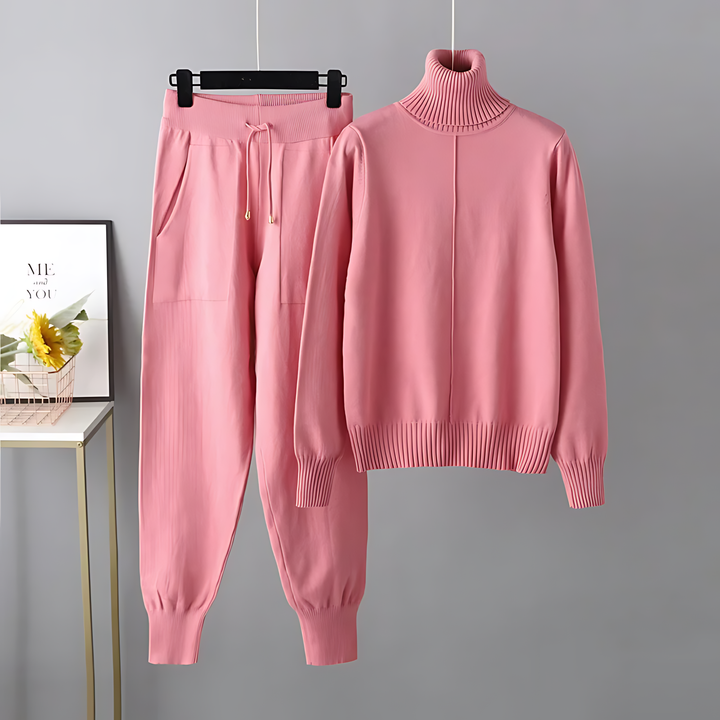 April - Stylish Comfortable Turtleneck Set