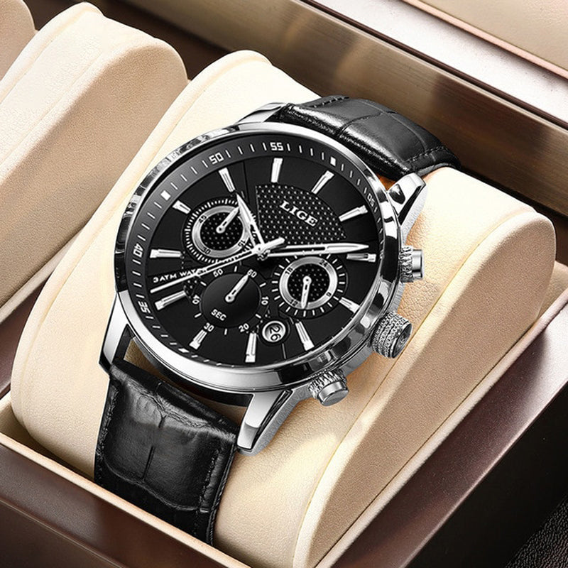 Fashionable Military Leather Watch