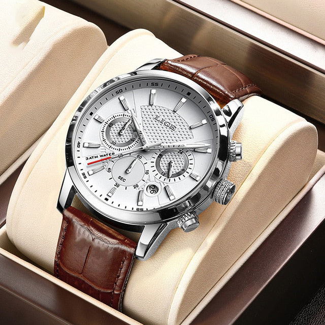 Fashionable Military Leather Watch